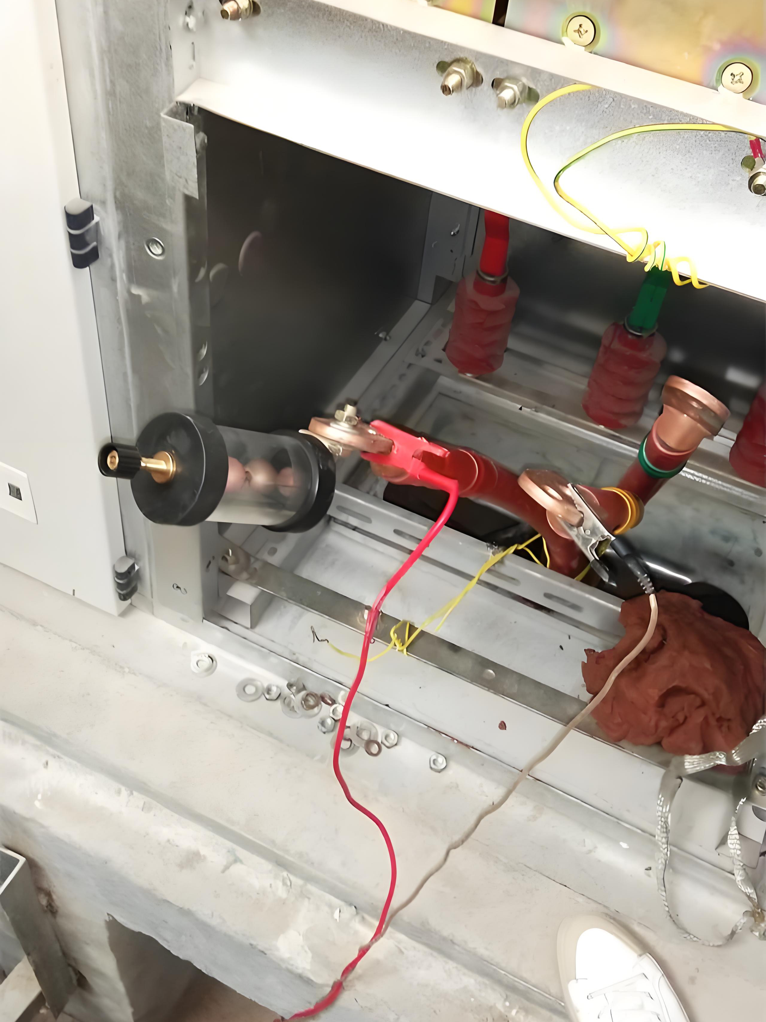 電纜故障高壓沖閃現場 電纜故障高壓沖閃現場